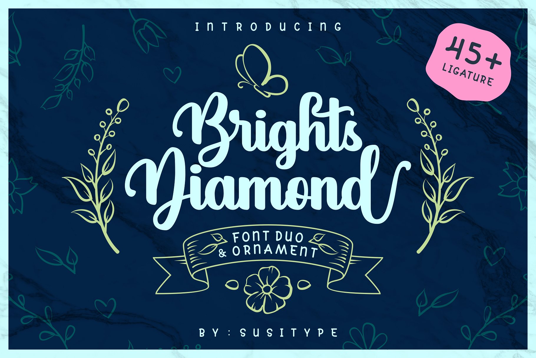 Скачайте бесплатно шрифт Brights Diamond - элегантный и современный