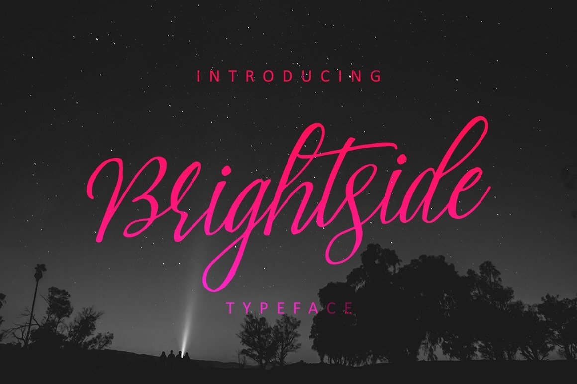 Скачайте бесплатно шрифт Brightside Typeface — стильный и современный шрифт