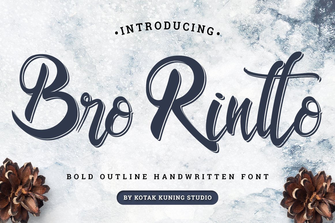 Kostenlos herunterladbare Bro Rintto Schriftart - Moderner Schriftstil für Kreative