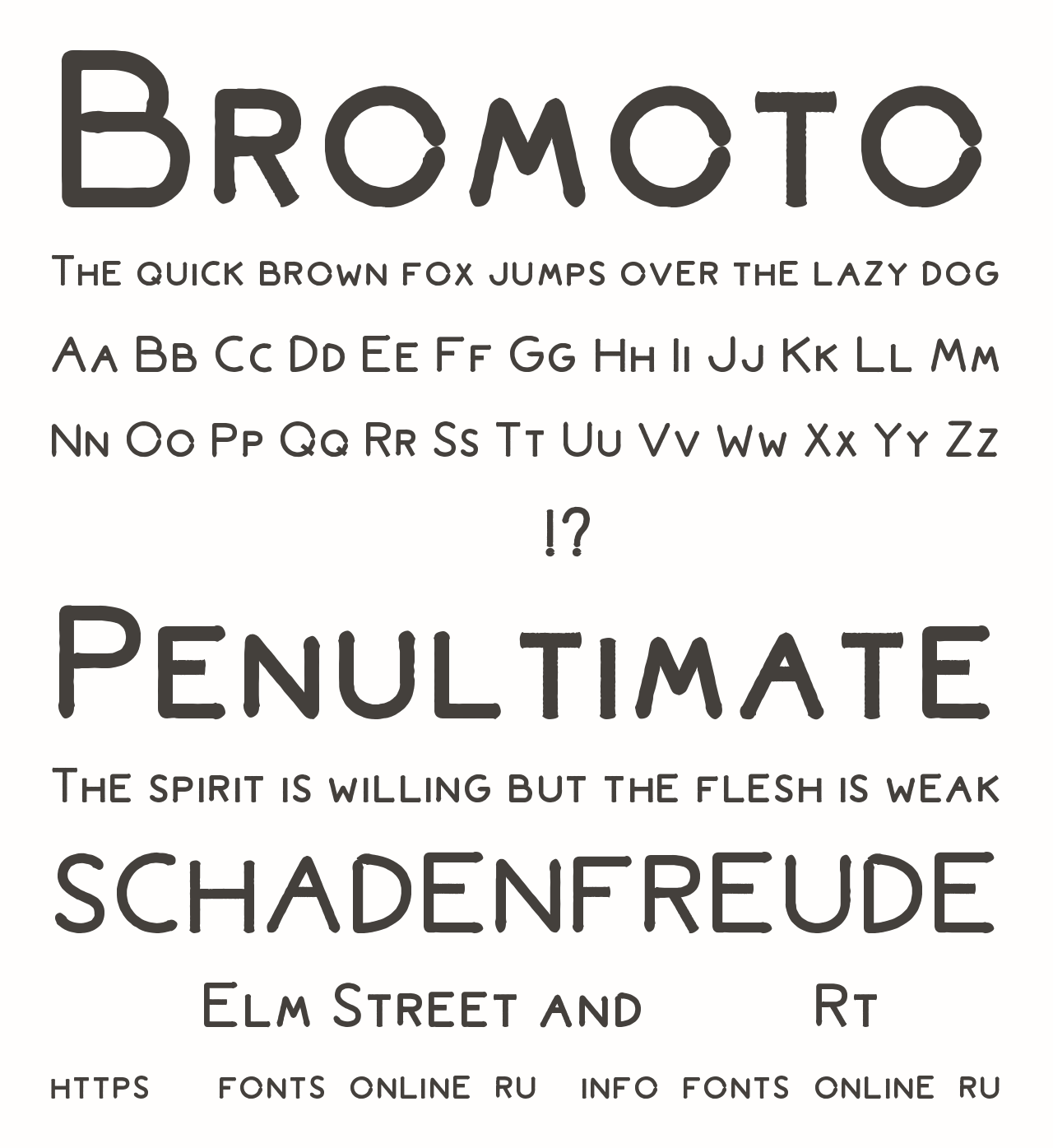 Bromoto Schriftart kostenlos herunterladen - Moderner und stilvoller Look