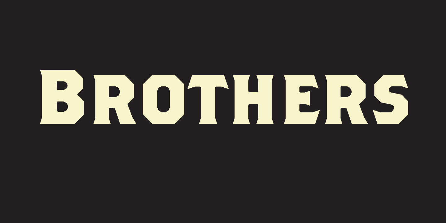 Laden Sie die Brother Schriftart kostenlos herunter - Vielseitig & Modern