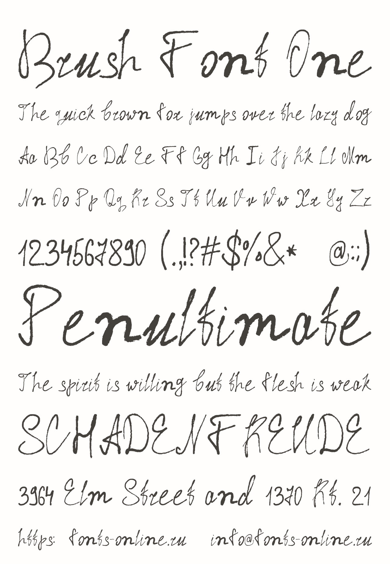 Download Brush One Font Free - Stylish Handwritten Design