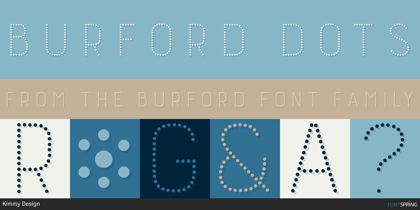 Download Burford Dots Font for Free - Unique Dot Style