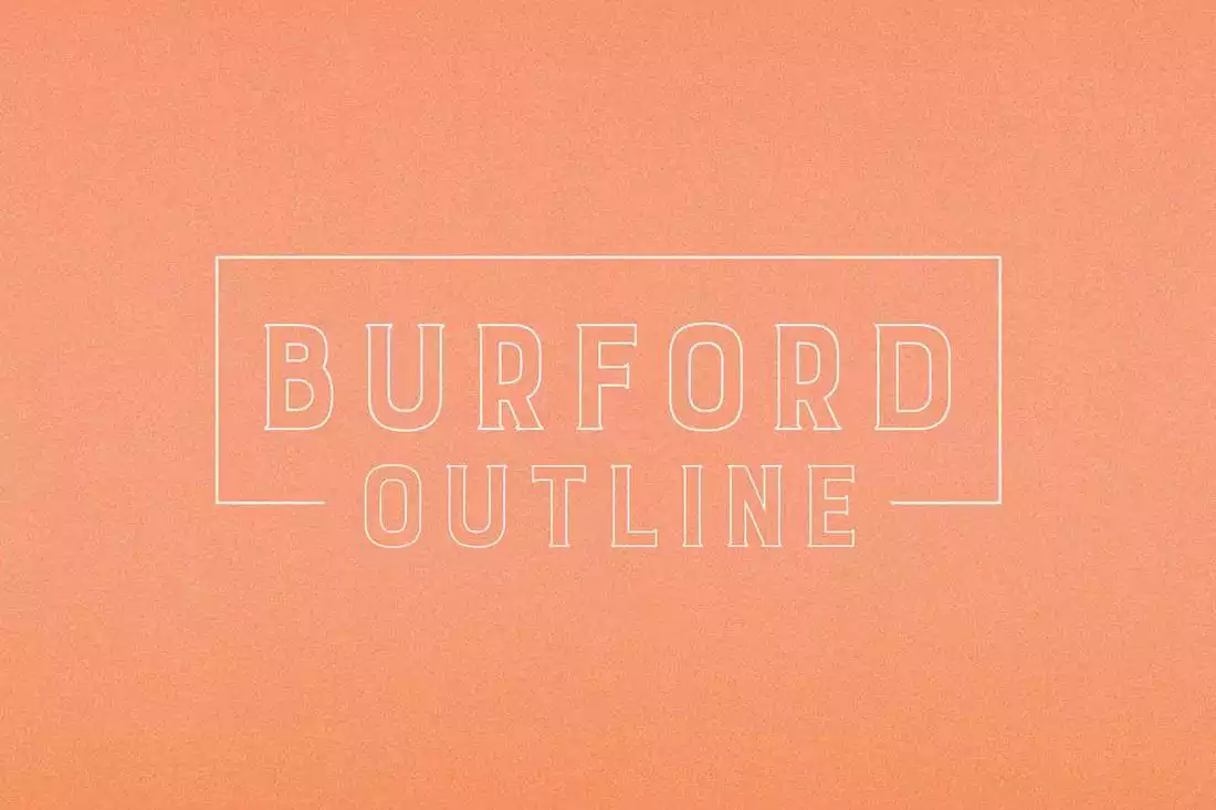 Download Burford Outline Font Free - Bold & Striking Graphic Style