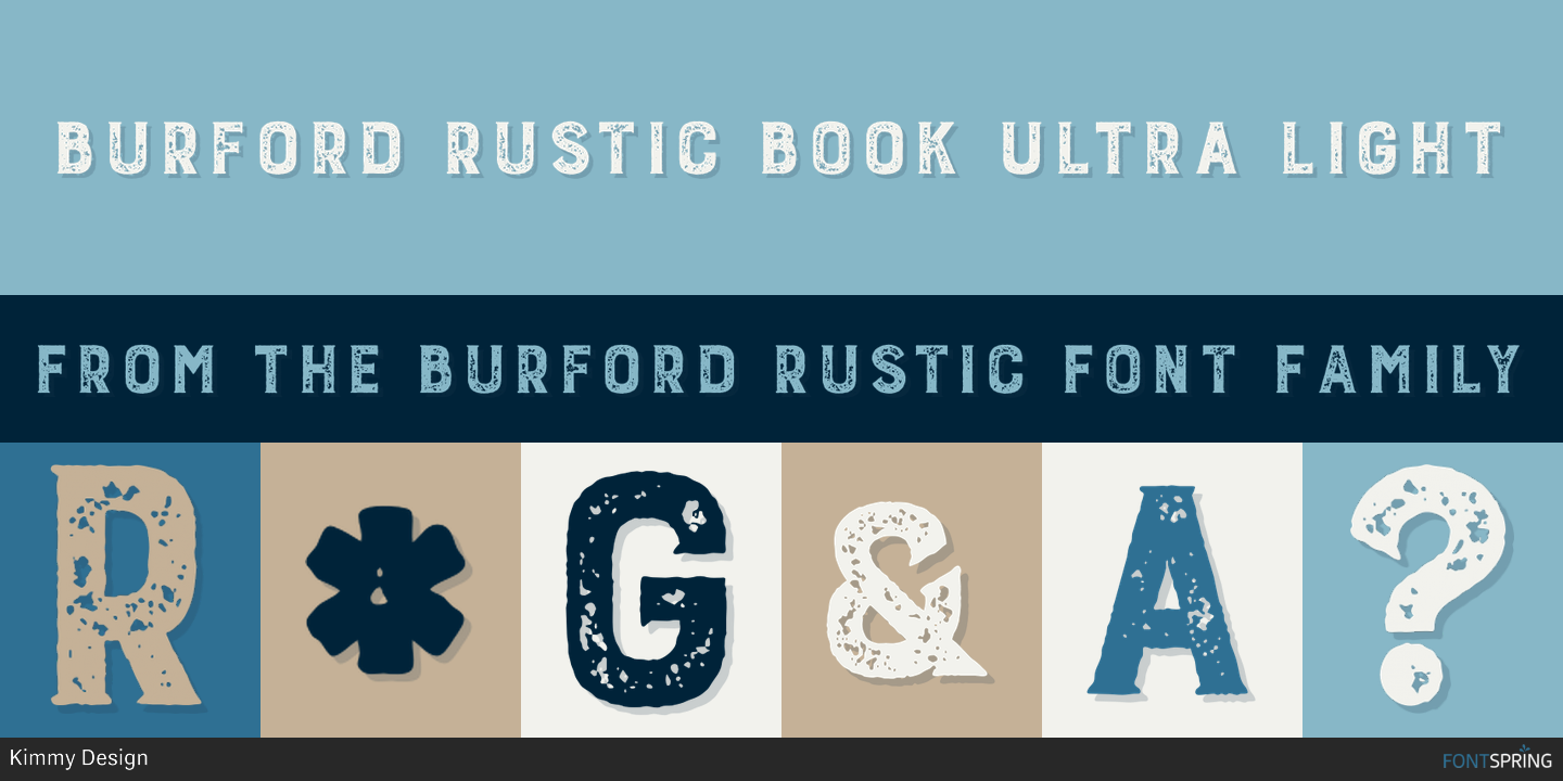 Download Burford Rustic Book Ultra Light Font for Free