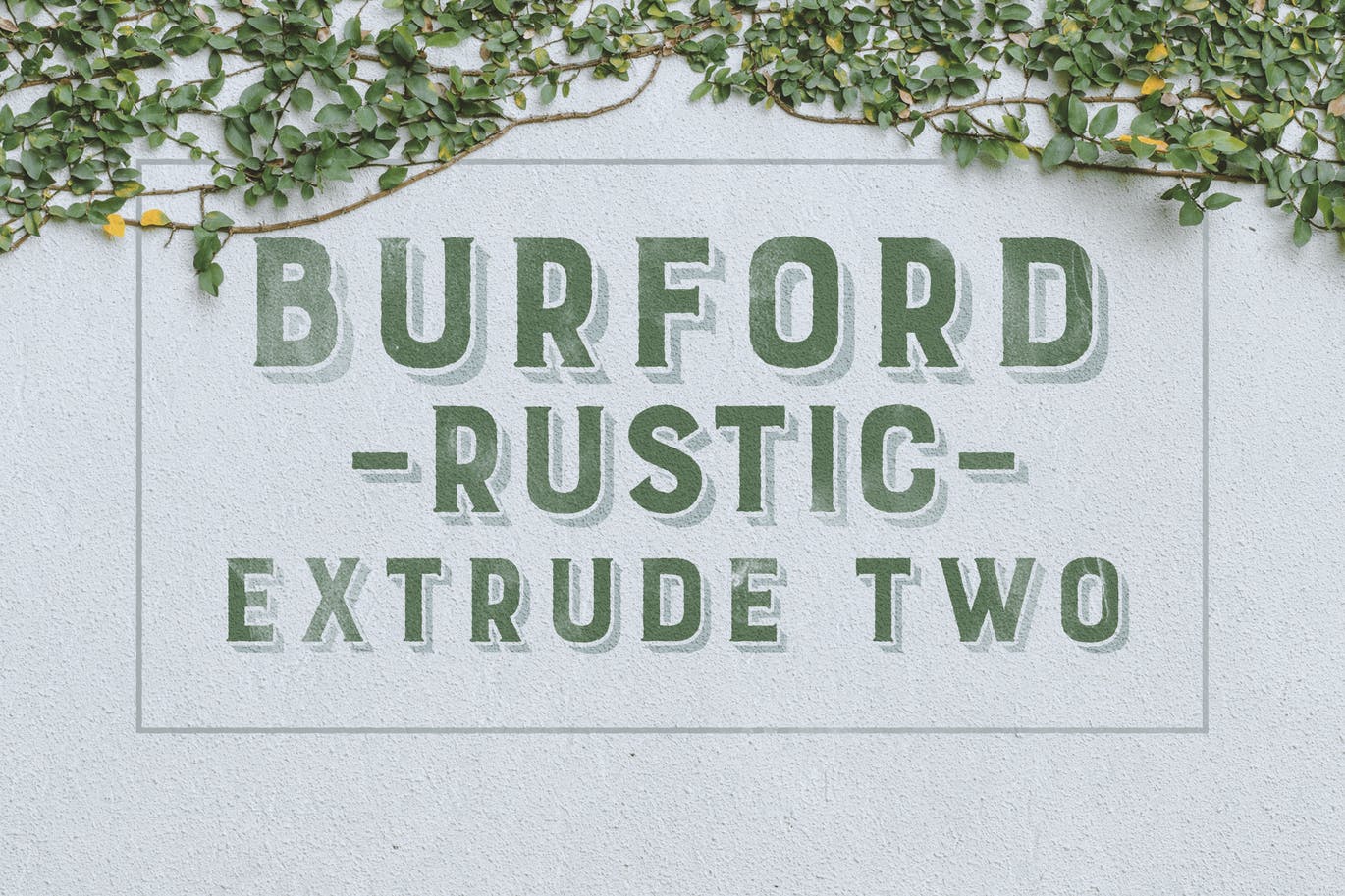 Download Burford Rustic Extrude Two - Unique Decorative Font