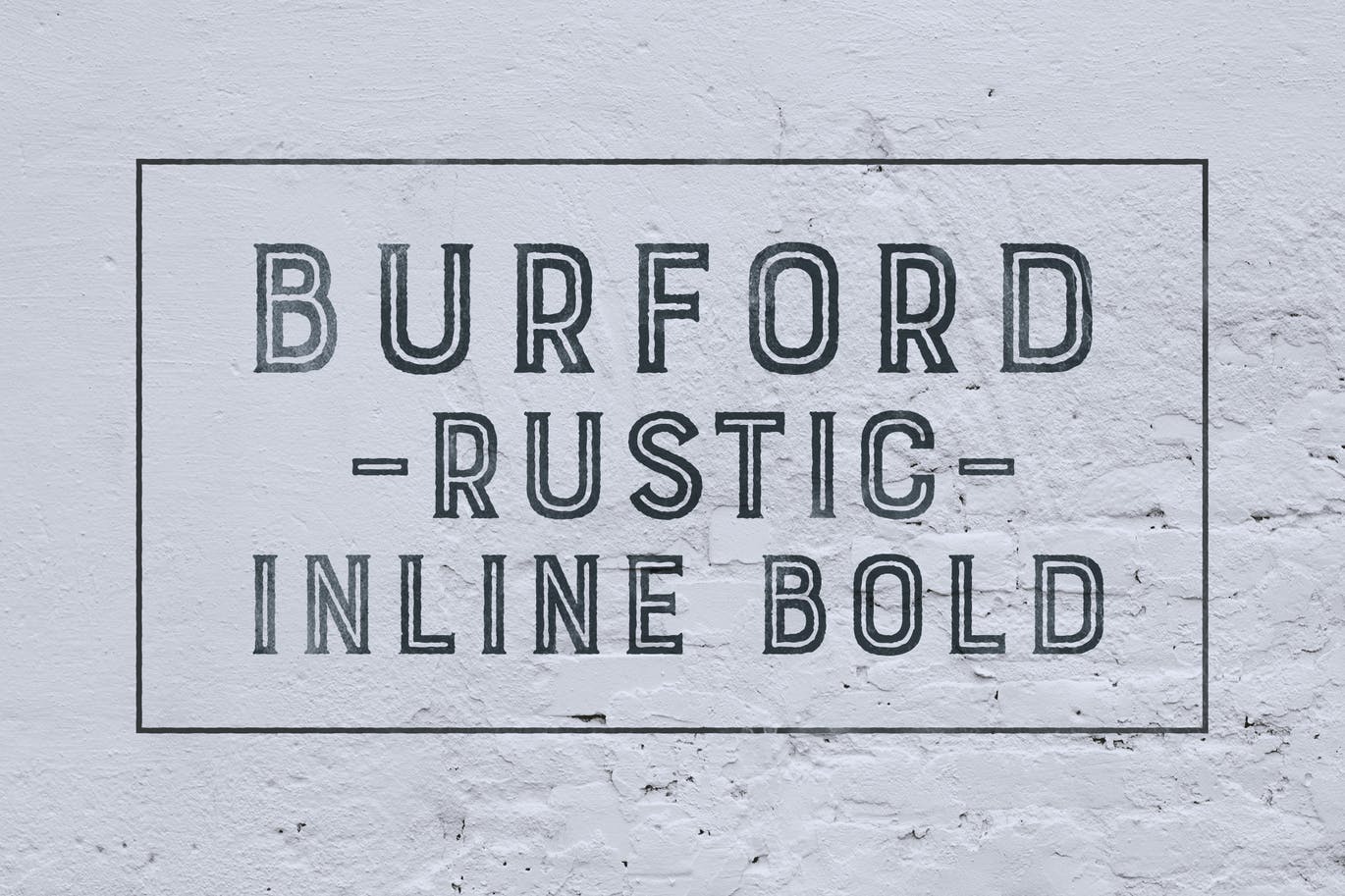 Скачайте бесплатно шрифт Burford Rustic Inline Bold - стиль для вашего дизайна