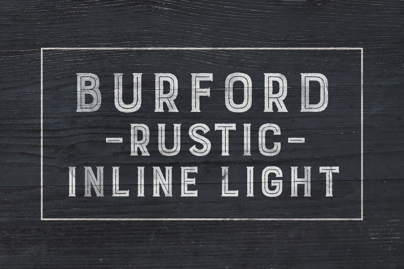 Скачайте бесплатно Burford Rustic Inline Light - уникальный декоративный шрифт