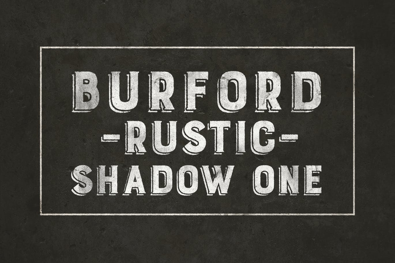 Скачайте бесплатно шрифт Burford Rustic Shadow One A - уникальный рустикальный стиль