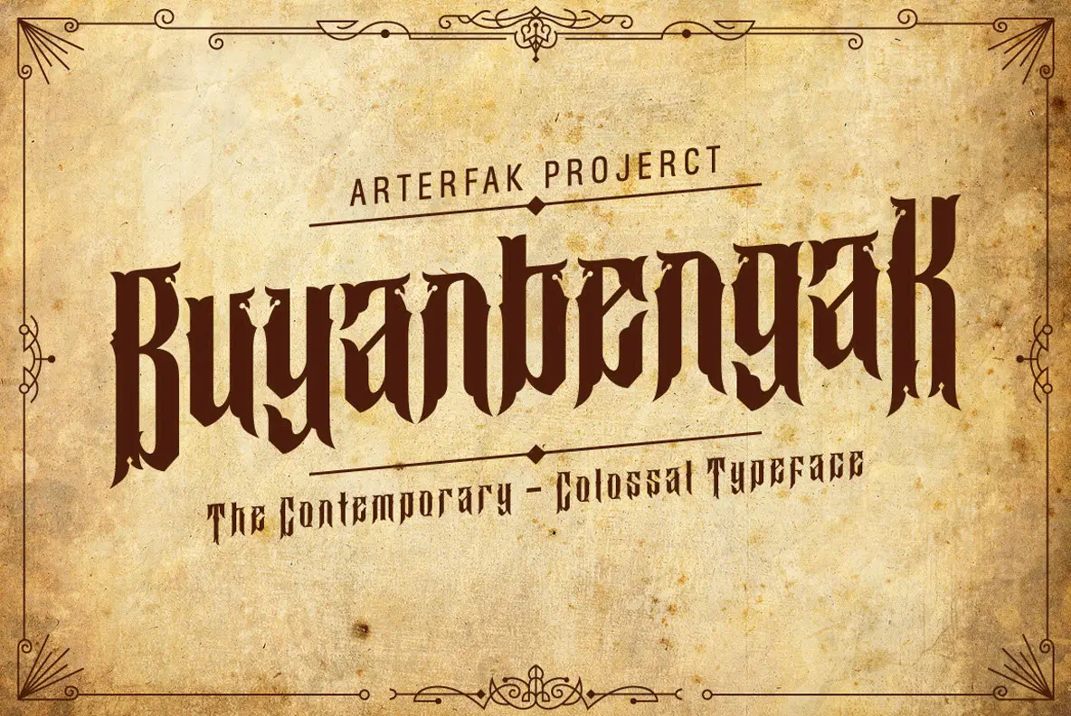 Download Buyanbengak Typeface Free - Unique and Stylish Font