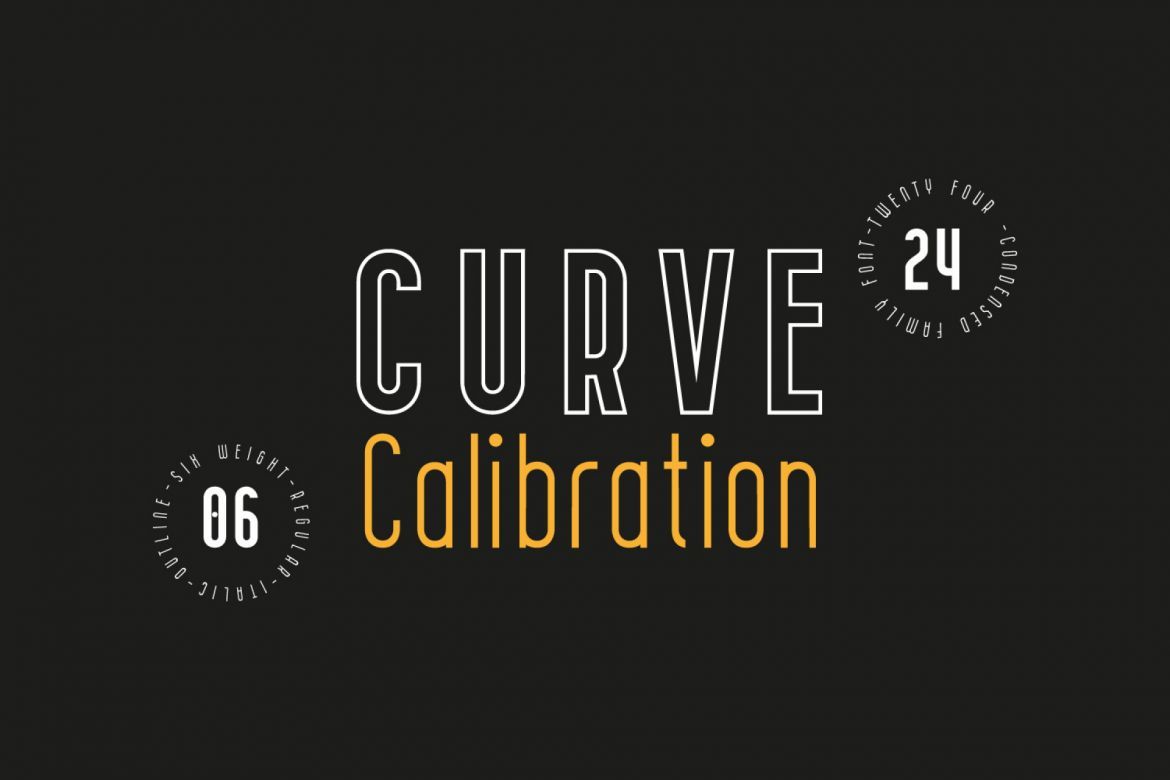 Download CURVE Calibration Font Free - Unique Display Style