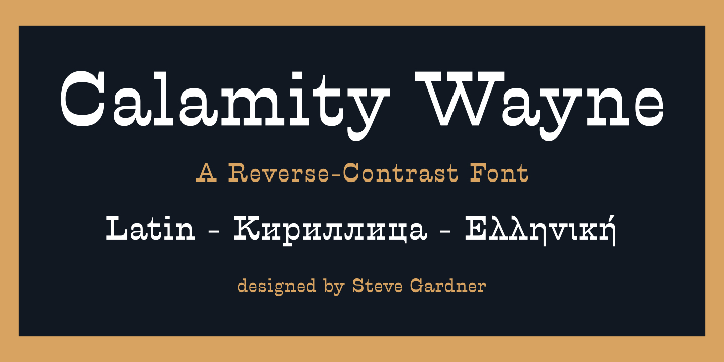 Download Calamity Wayne Font Free - Unique Vintage Style