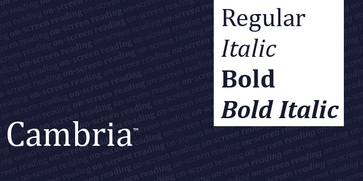 Download Cambria Font Free - Versatile Serif Style