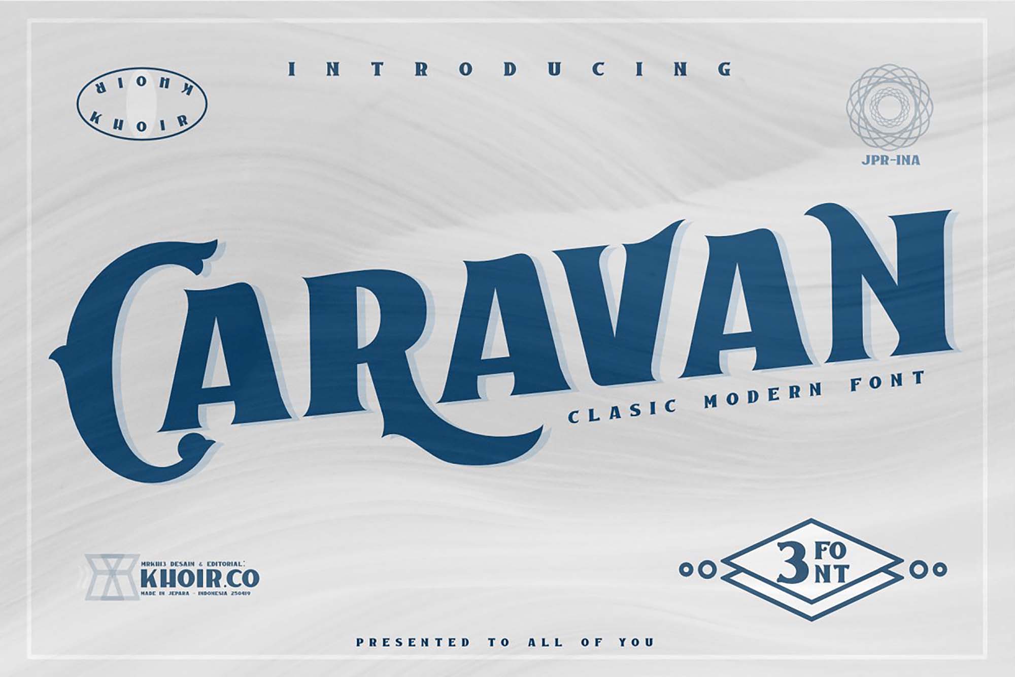 Kostenloser Download der Caravan Schriftart - Modern und Elegant