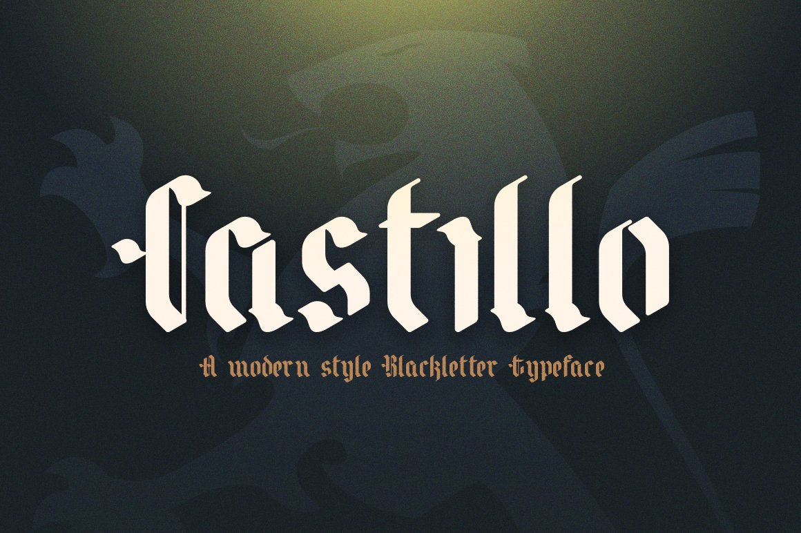 Скачайте шрифт Castillo Blackletter - мощный готический стиль бесплатно