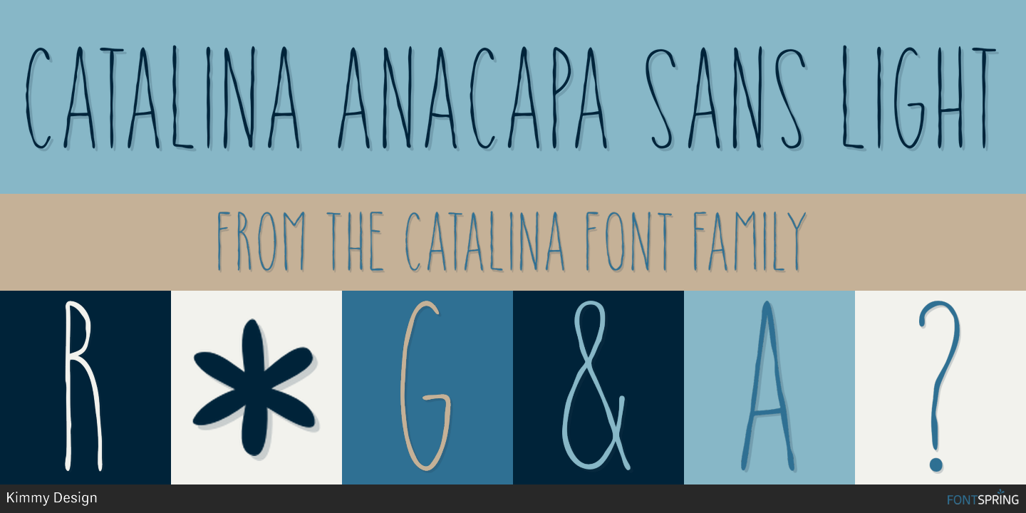 Laden Sie die Catalina Anacapa Schriftart kostenlos herunter - Elegante serifenlose Schrift