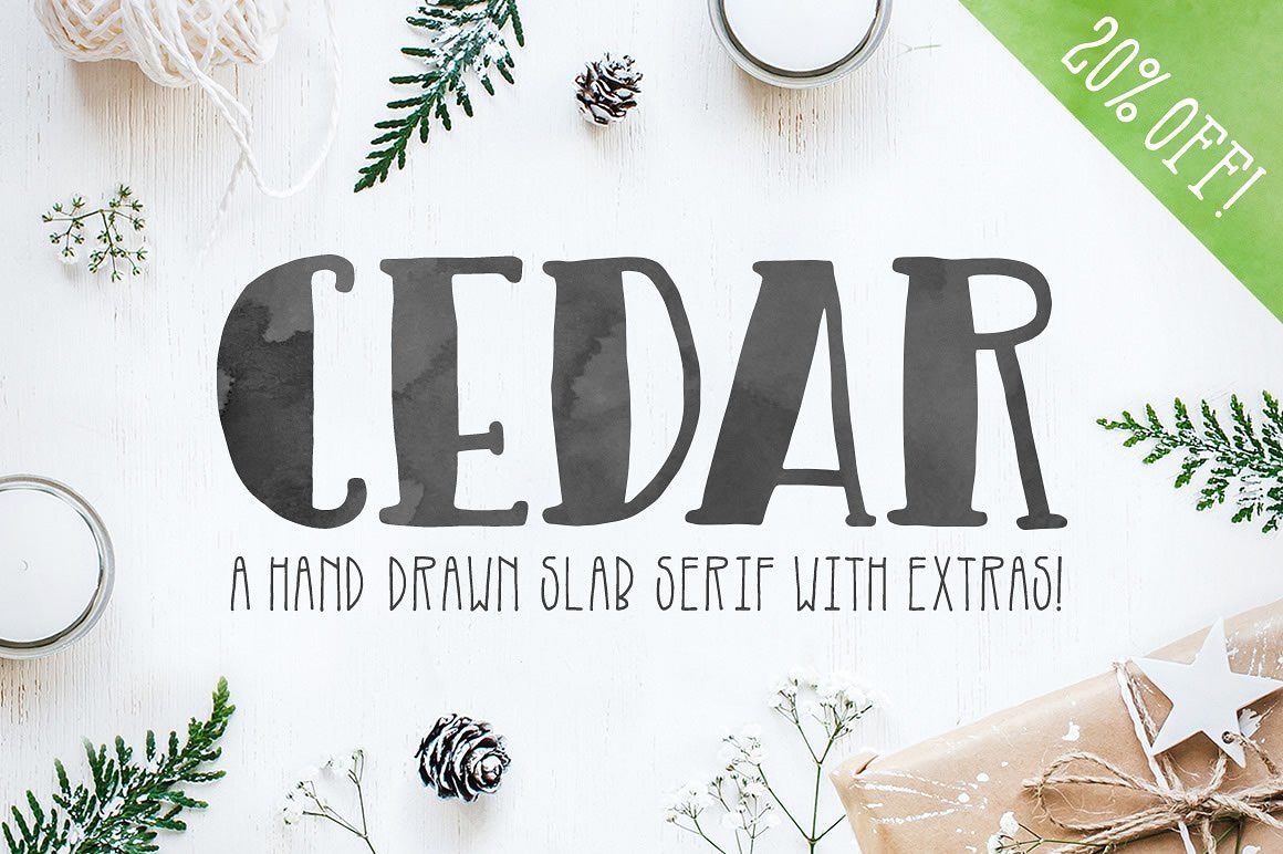 Kostenloser Download der Cedrus Schriftart - Elegante Waldschrift