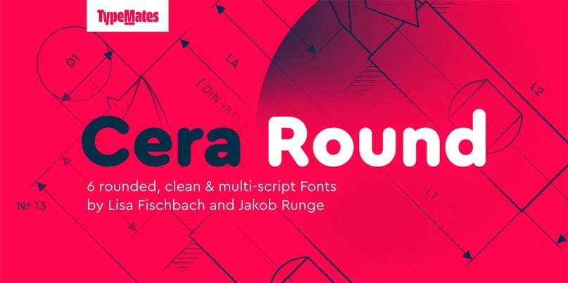 Laden Sie die Cera Round Pro Schriftart kostenlos herunter - Modern und Vielseitig