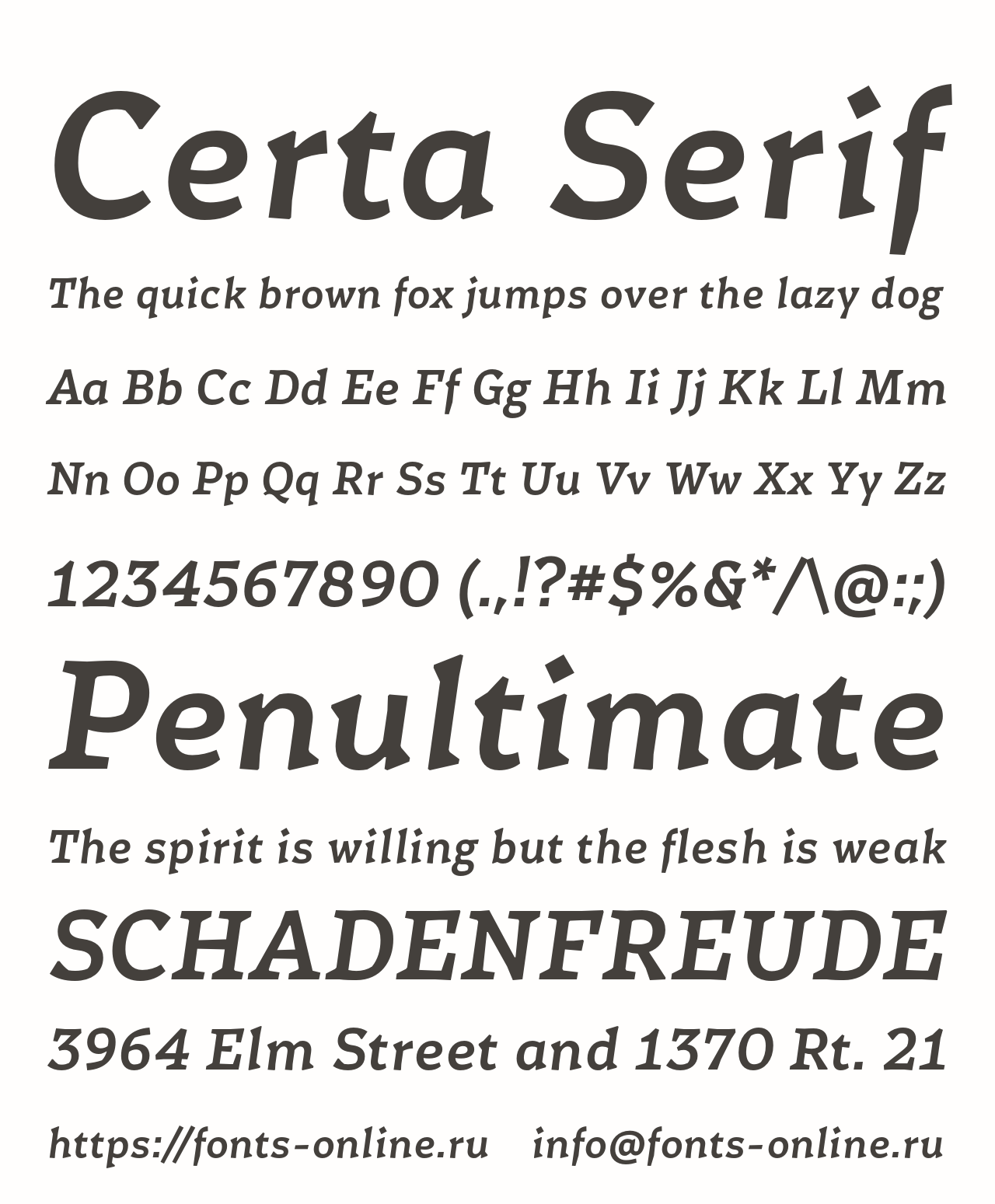 Download Certa Serif Font Free - Elegant Serif Typeface