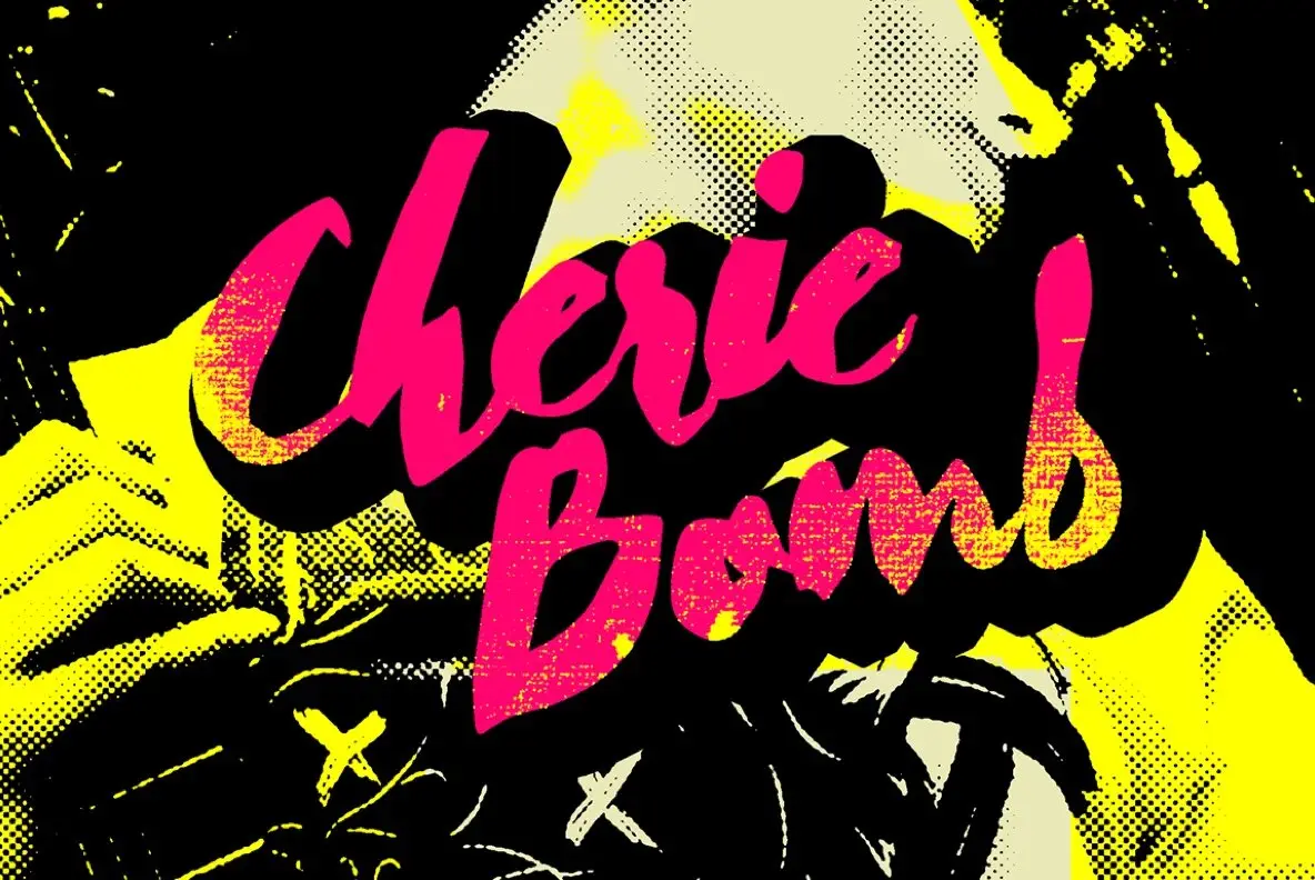 Download Cherie Bomb Font Free - Playful & Fun Design