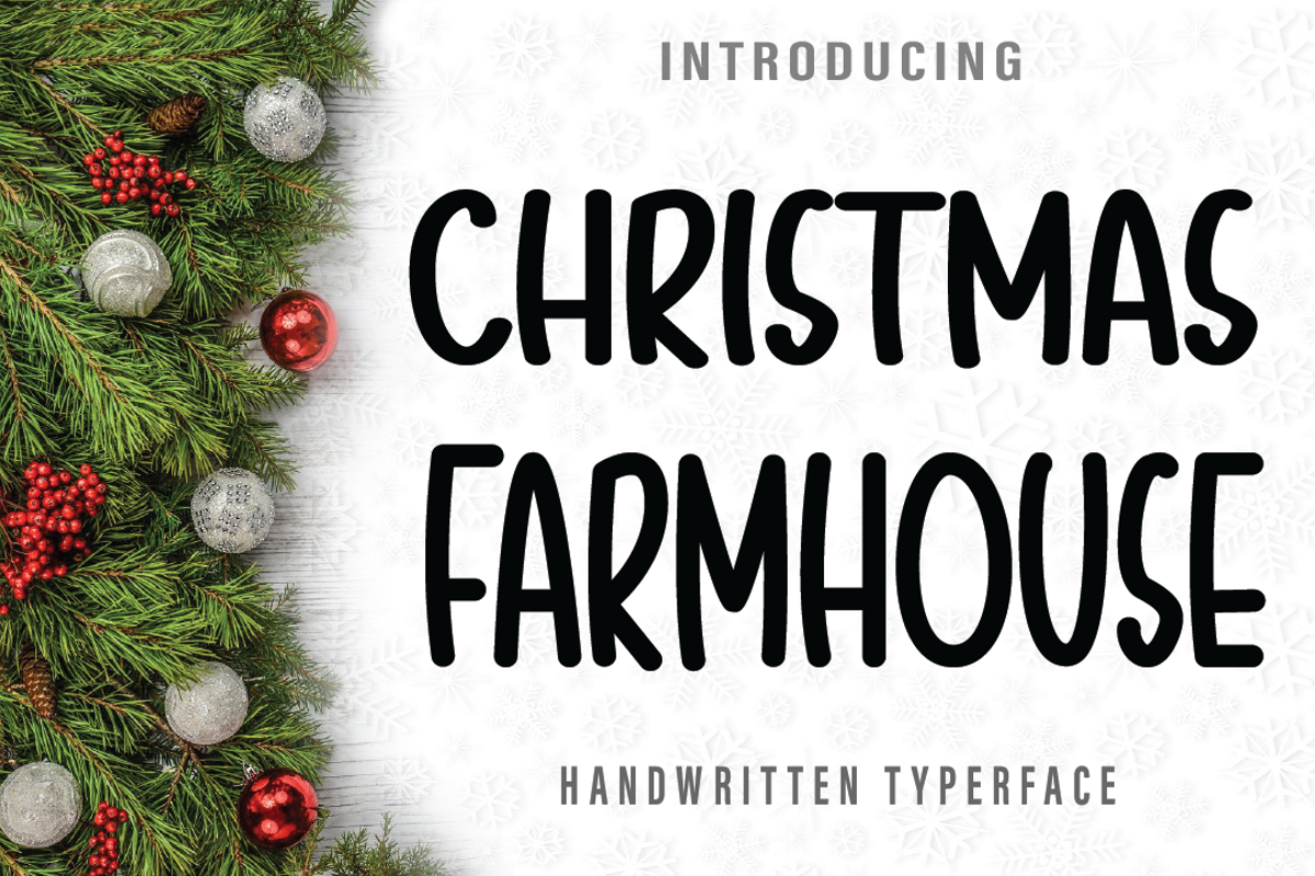 Download Christmas Farmhouse Font Free - Rustic Holiday Charm