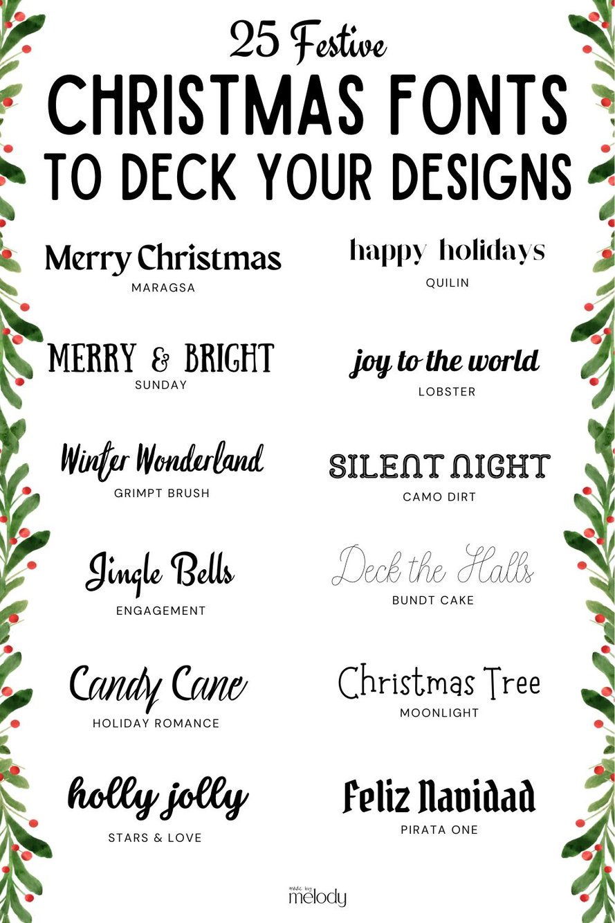 Download Christmas Font Free - Festive Holiday Typography