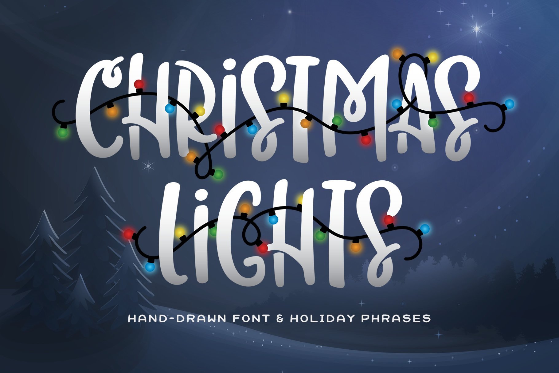 Download Christmas Lights Font Free - Festive Typography Delight