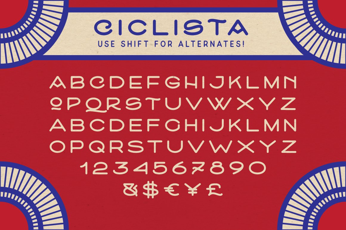 Laden Sie die Ciclista Schriftart kostenlos herunter - Sportliche Eleganz für Designs