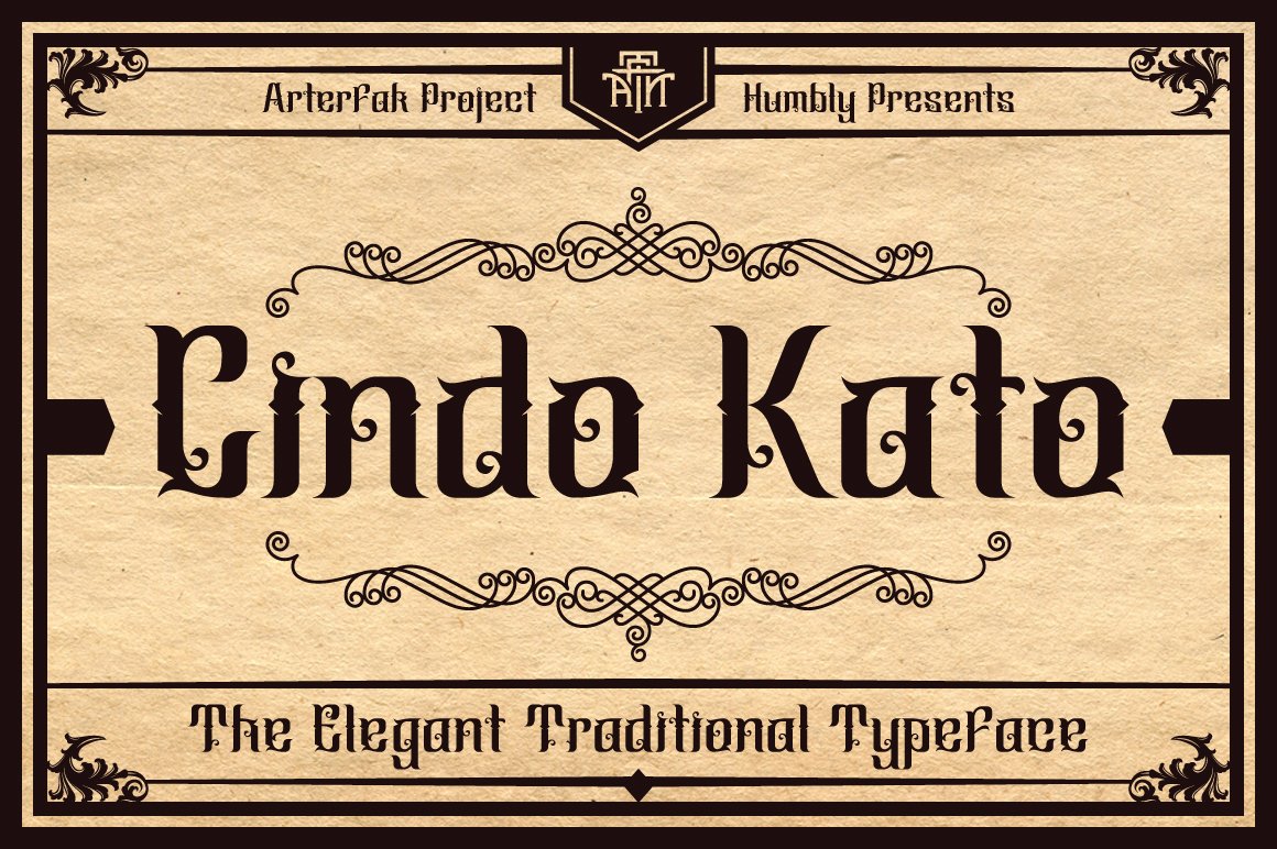 Laden Sie die Cindo Kato Schriftart kostenlos herunter - Stilvolle Eleganz