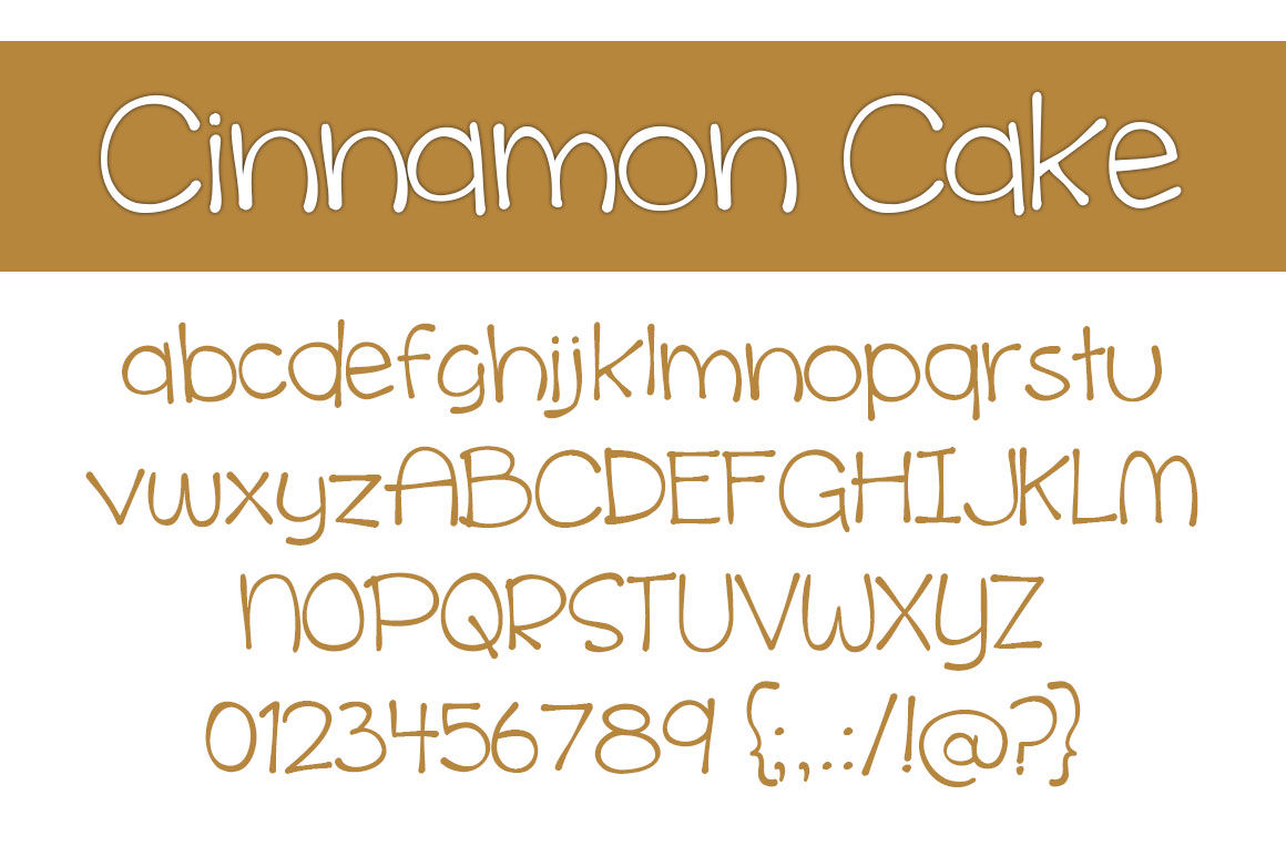 Download Cinnamon Cake Font Free - Sweet & Playful Style