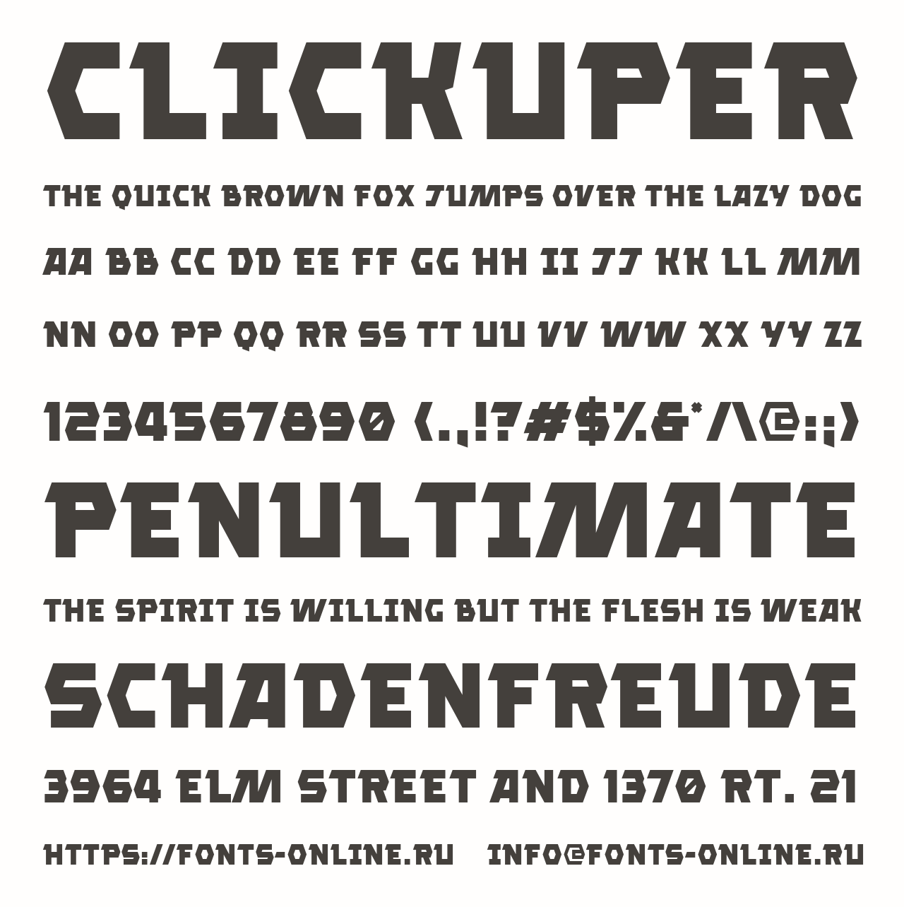 Download Clickuper Font Free - Stylish & Versatile Typeface