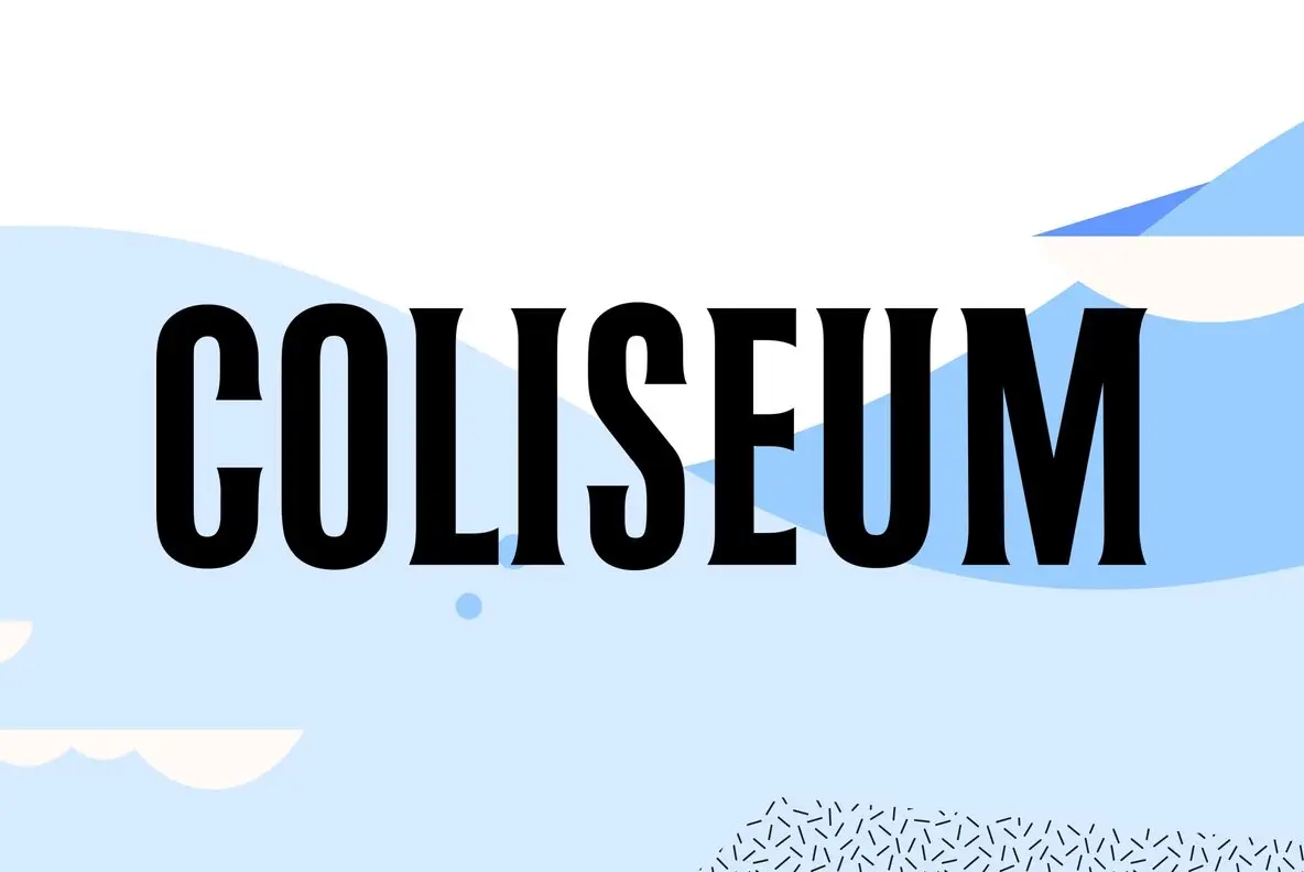 Unlock the Coliseum Font - Perfect for Unique Designs