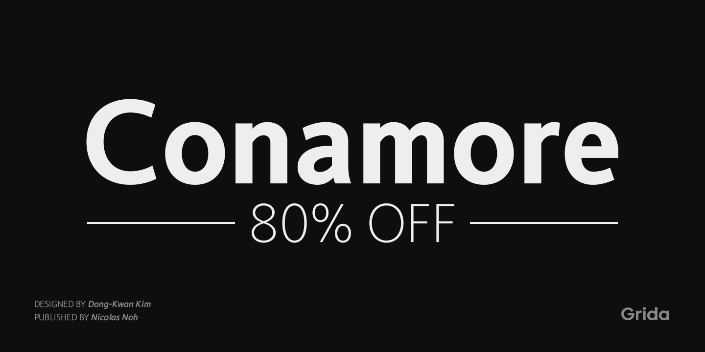 Download Conamore Font Free - Stylish and Versatile Typeface