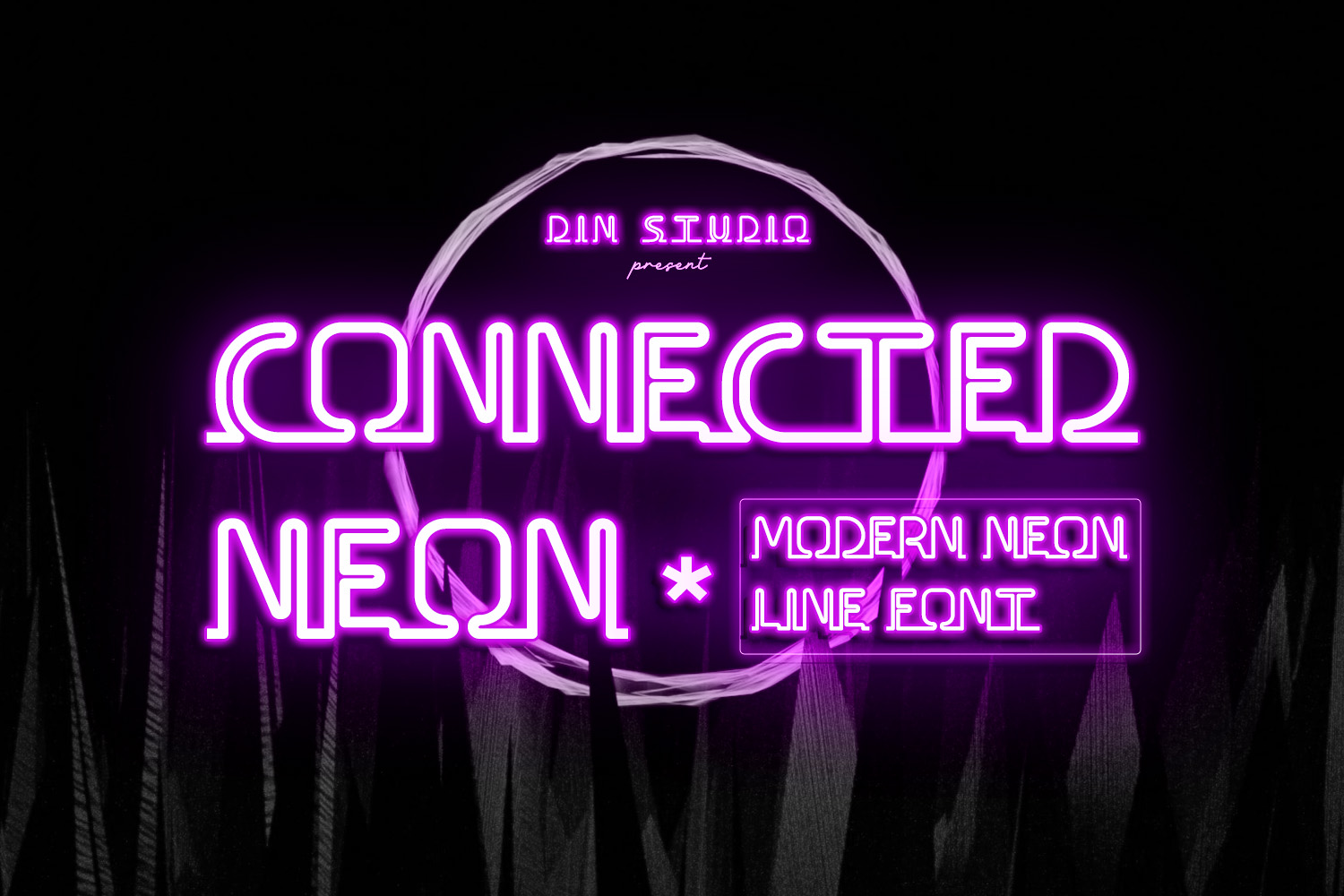 Скачайте бесплатно шрифт Connected Neon Font - яркий и современный стиль