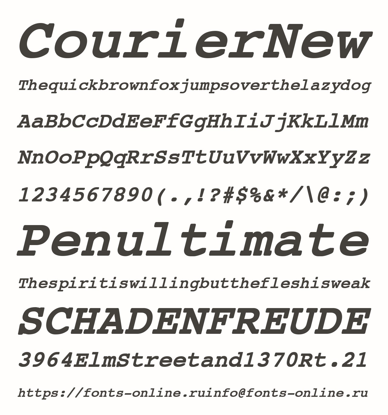 Download Courier New Font Free - Classic Typewriter Style