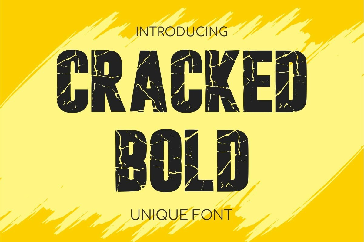 Download Crack and Bold Font Free - Unique Impact Style