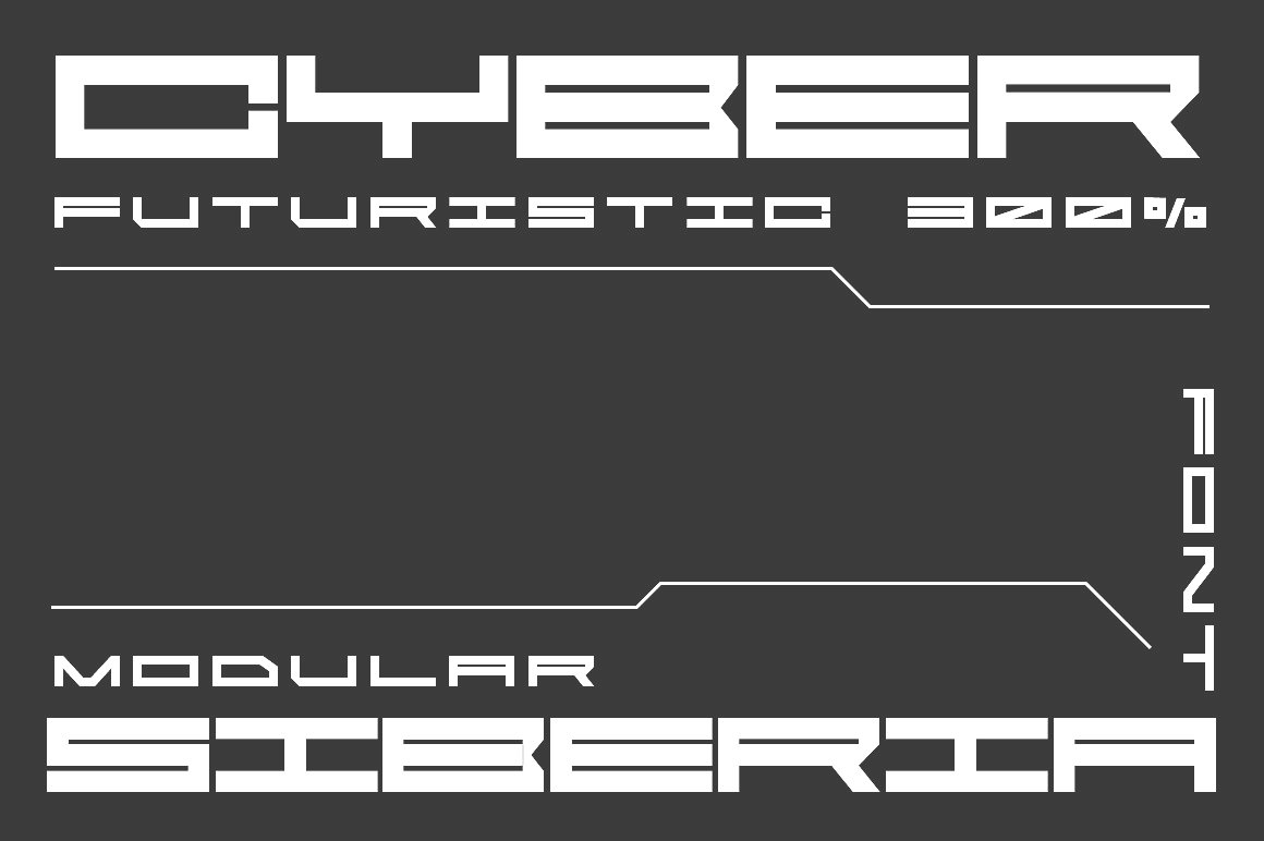 Download Cyber Siberia Font Free - Futuristic Tech Style