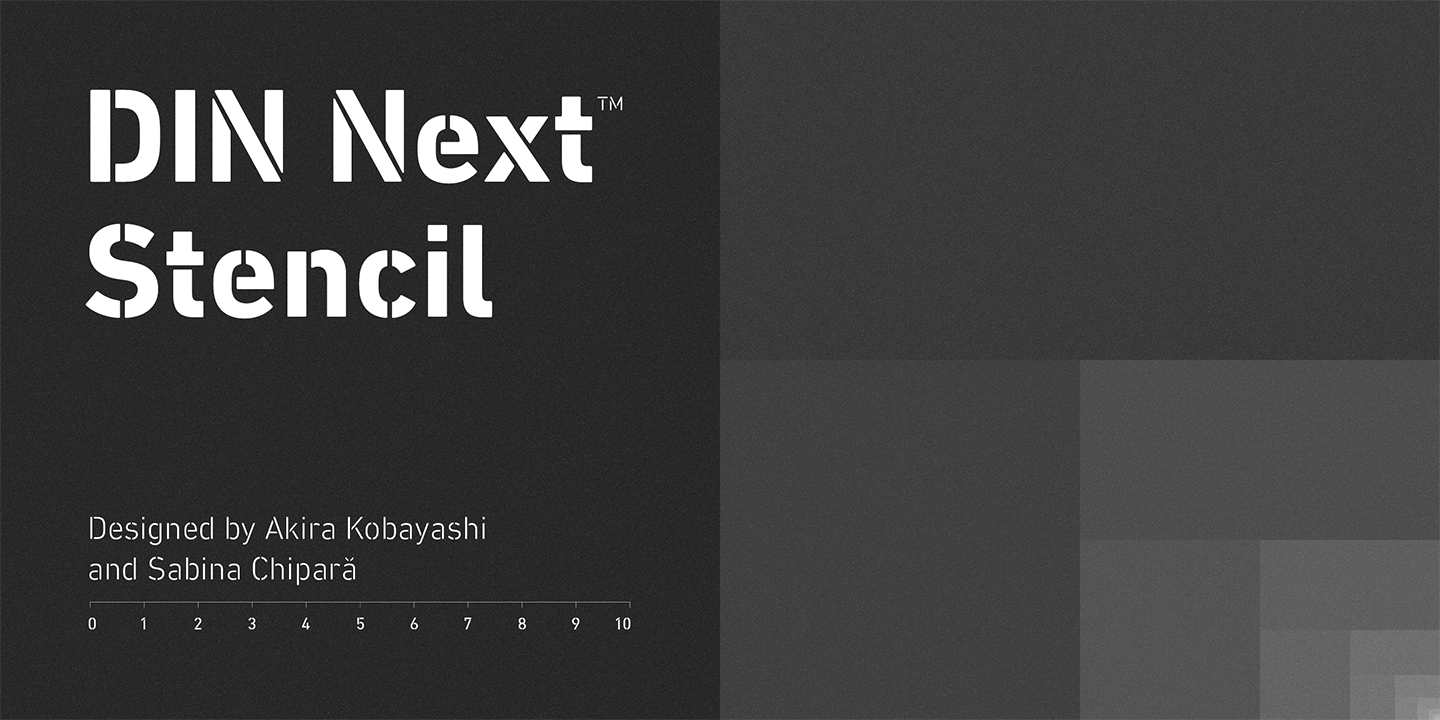 Download DIN Next Stencil Font Free - Bold & Modern