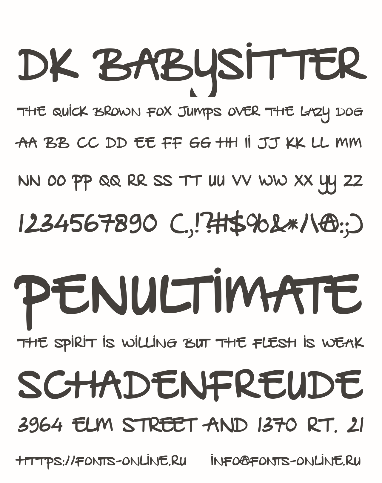 Download DK Babysitter Font Free - Whimsical and Fun Style