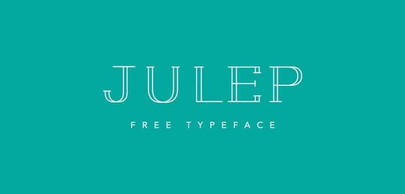 Скачайте шрифт Julep Typeface - стильный и современный дизайн