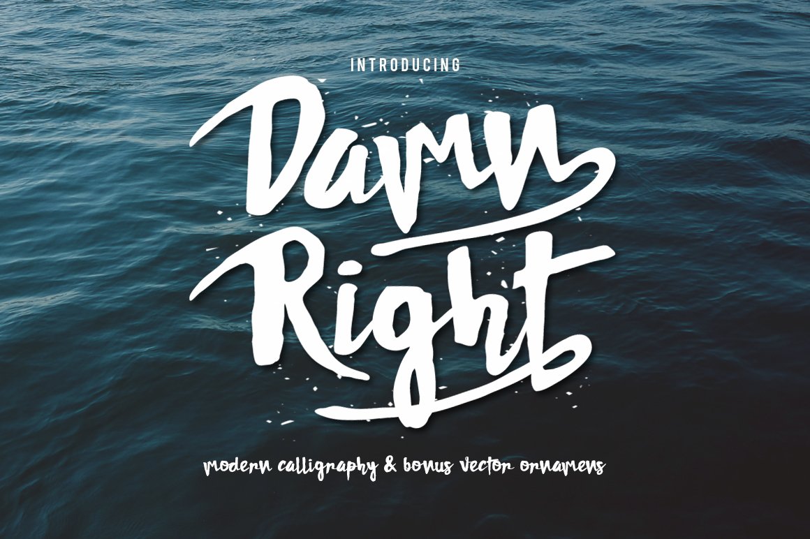 Laden Sie die Damnright Typeface kostenlos herunter - Moderne Schriftart für jeden Anlass