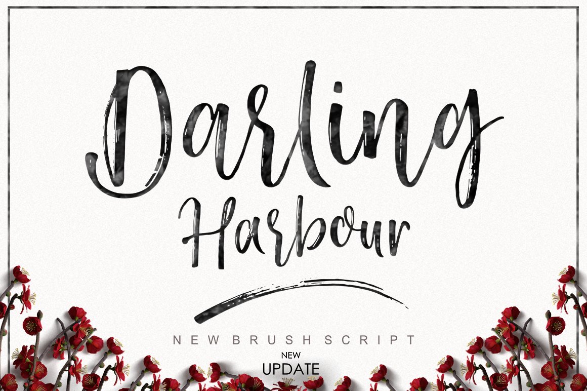 Скачайте шрифт Darling Harbour Brush – уникальный рукописный стиль