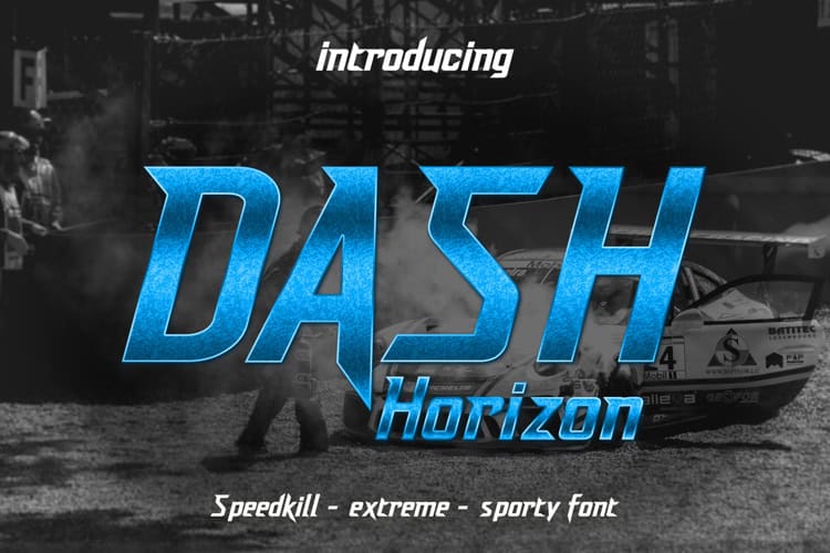 Скачайте бесплатный шрифт Dash Horizon - современный и стильный