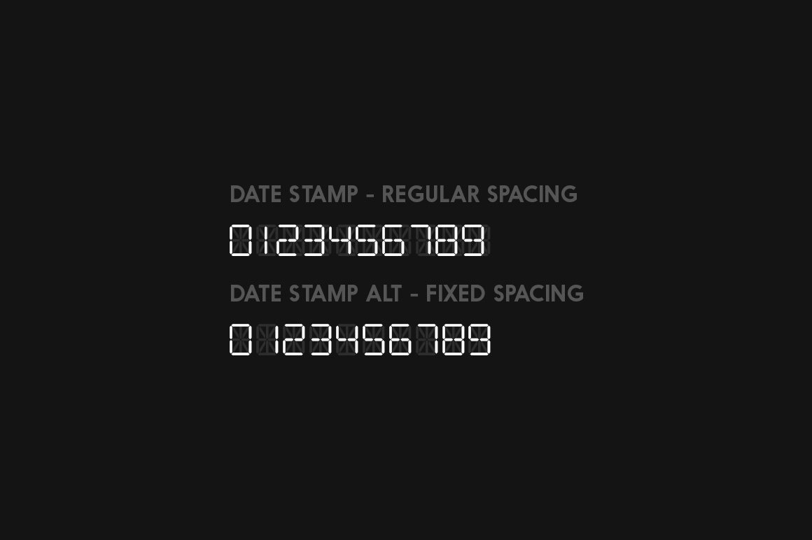 Download Date Stamp Font Free - Perfect for Retro Designs