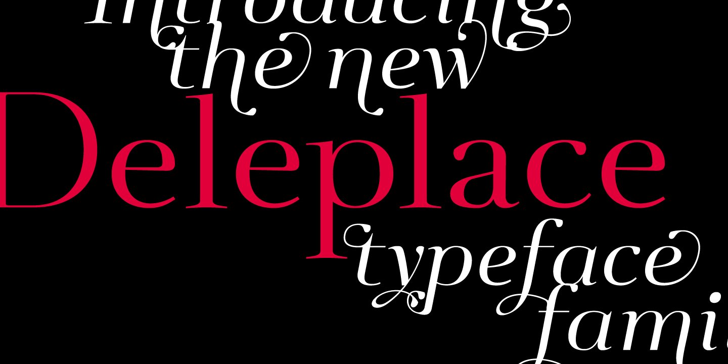 Download Deleplace Font Free - Modern Elegant Typeface