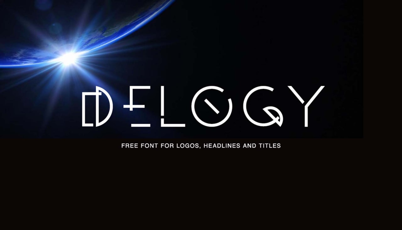 Laden Sie die Delogy Schriftart kostenlos herunter - Modern und Vielseitig