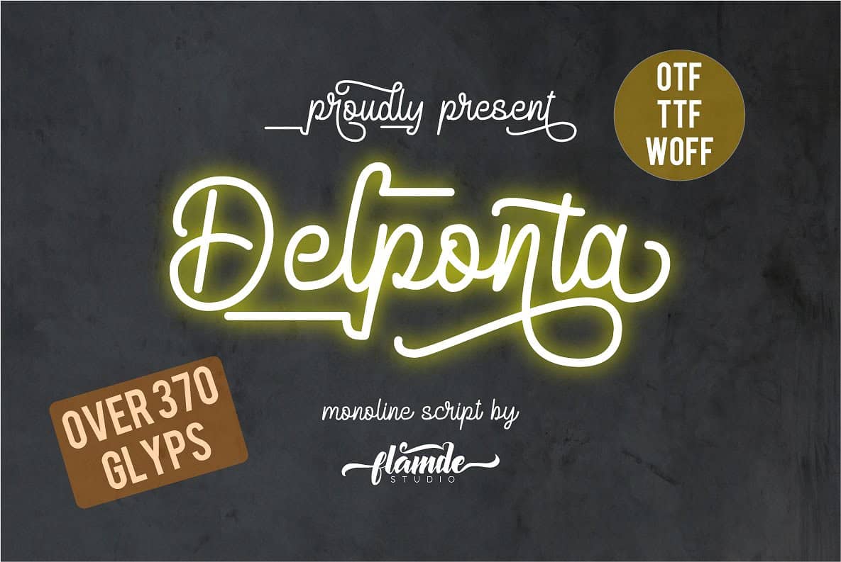 Download Delponta Font Free - Stylish Modern Aesthetic