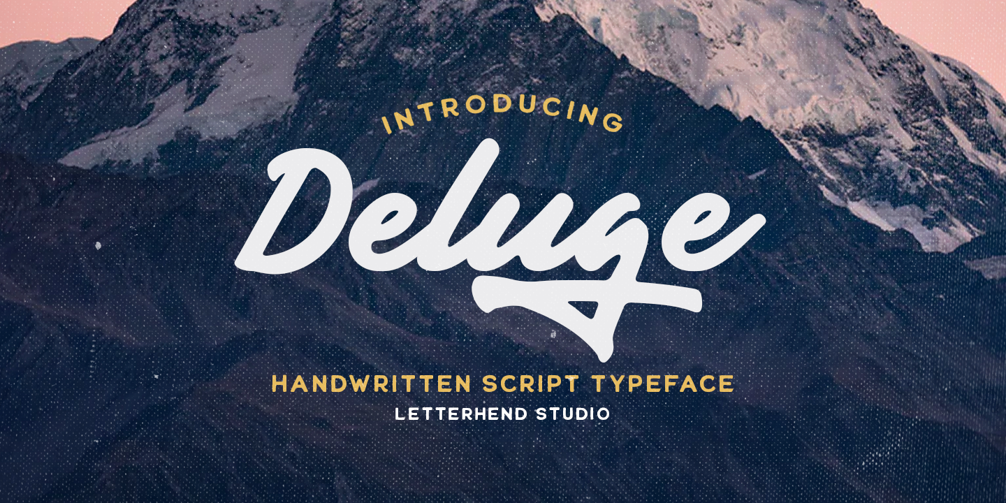 Download Deluge Font Free - Unique and Powerful Design