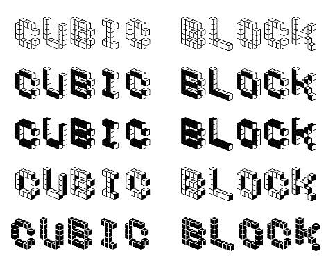 Скачайте бесплатно Demon Cubic Block Font - стильный шрифт для дизайна