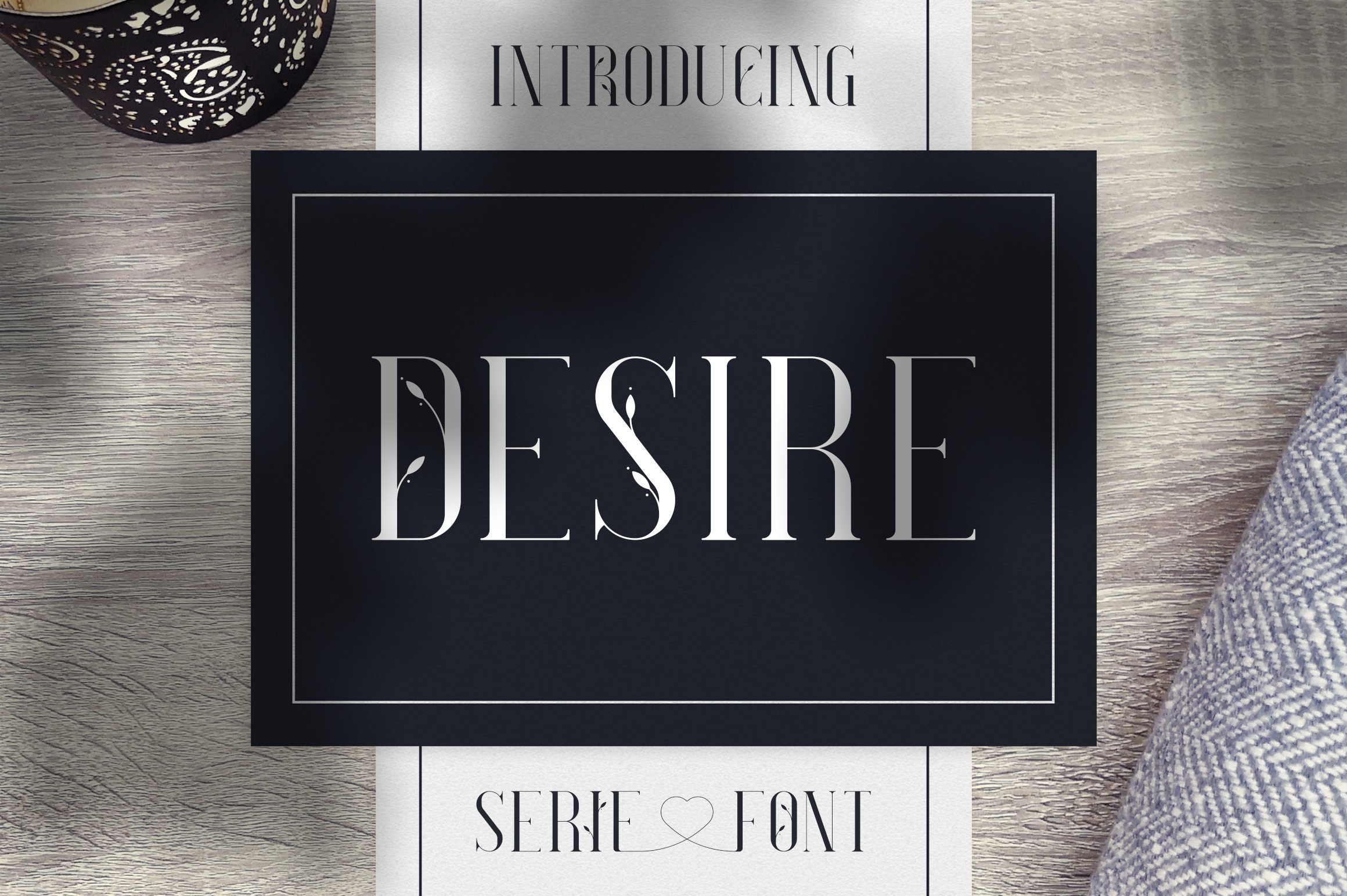 Скачайте бесплатно шрифт Desire Luxury Serif - элегантность и стиль